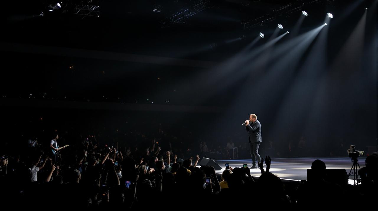 某知名歌手演唱会假唱被现场观众识破，全场倒彩声一片